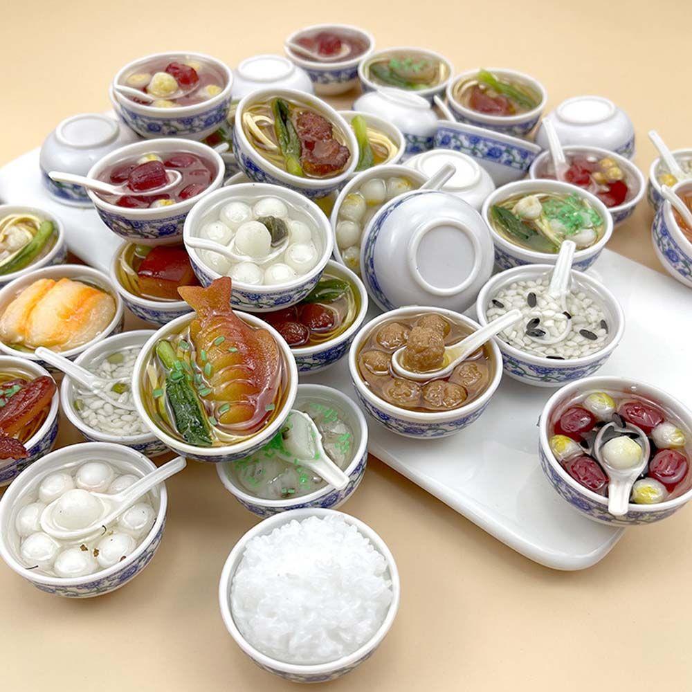 Pretend Play Toy Kitchen Kids Toys Dollhouse MIniature Kitchen Accessories Toy Doll House Food