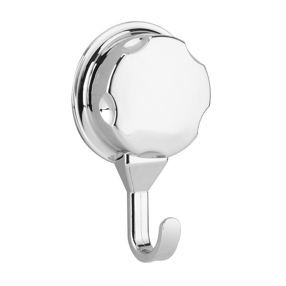 3 PCS Silver Suction Cup Hook ABS Towel Hook Convenient Robe Hook  Flat Smooth Surface