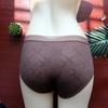 Plus Size Women's Anti-bacterial Seamless Lace Breathable Mid Waist Pure Cotton Briefs