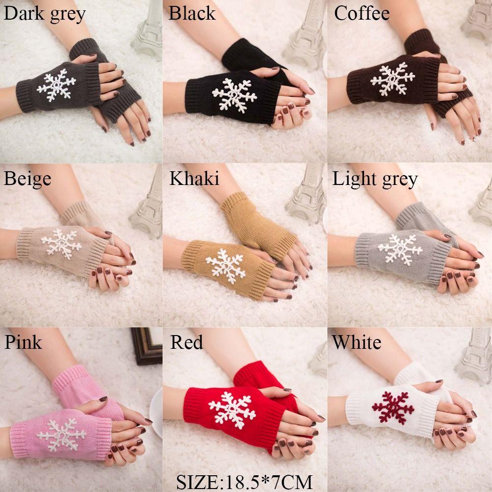 Soft Knitted Gloves Keep Warm Mittens Fashion Half Finger Gloves Men Women