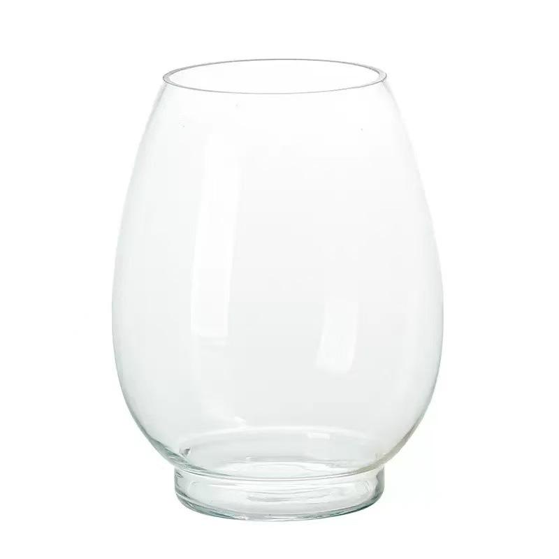 Round Glass Dinosaur Egg Hydroponic Vase Desktop Ornament for Plants