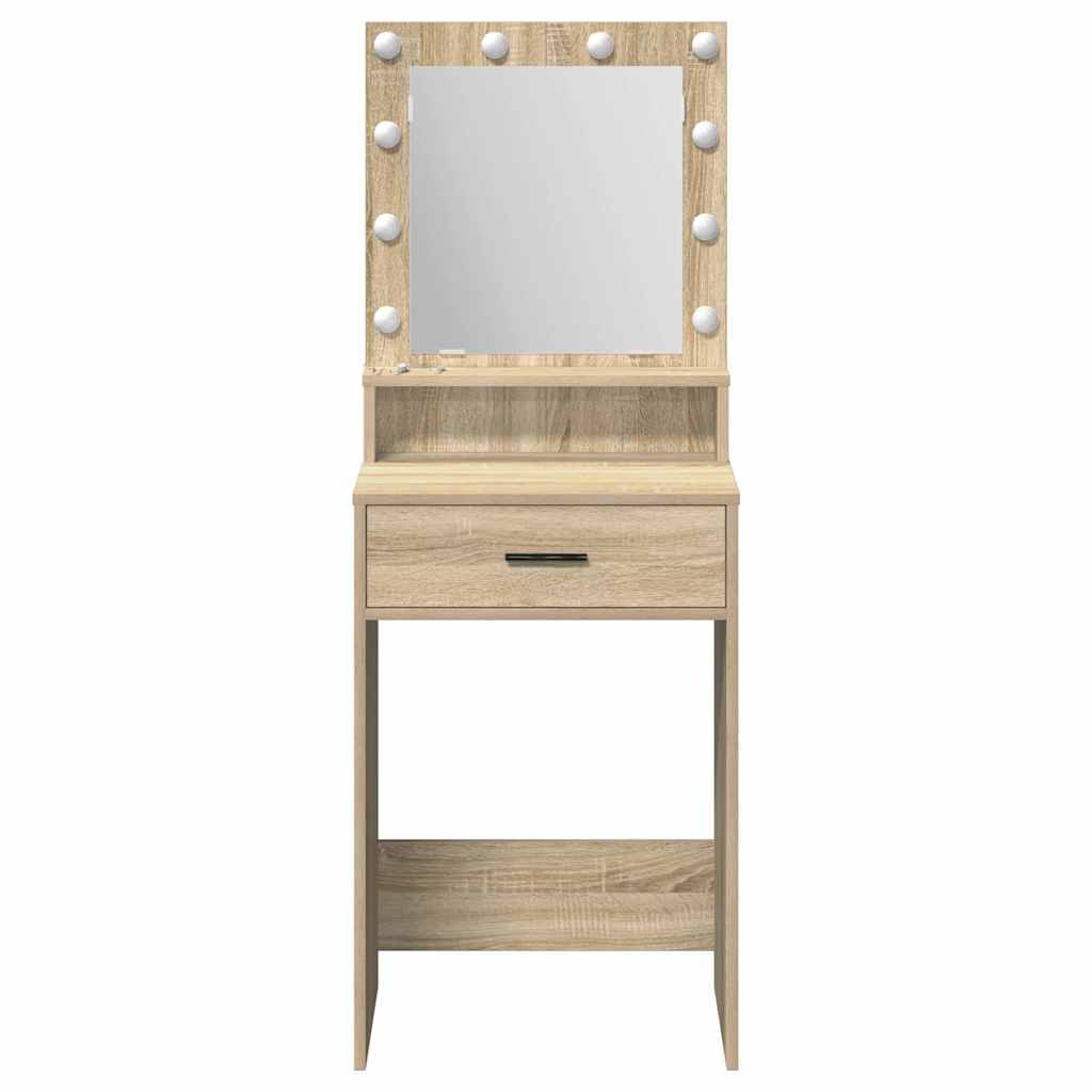 Makeup Table in Sonoma Oak 50 x 41 x 135 cm Particleboard