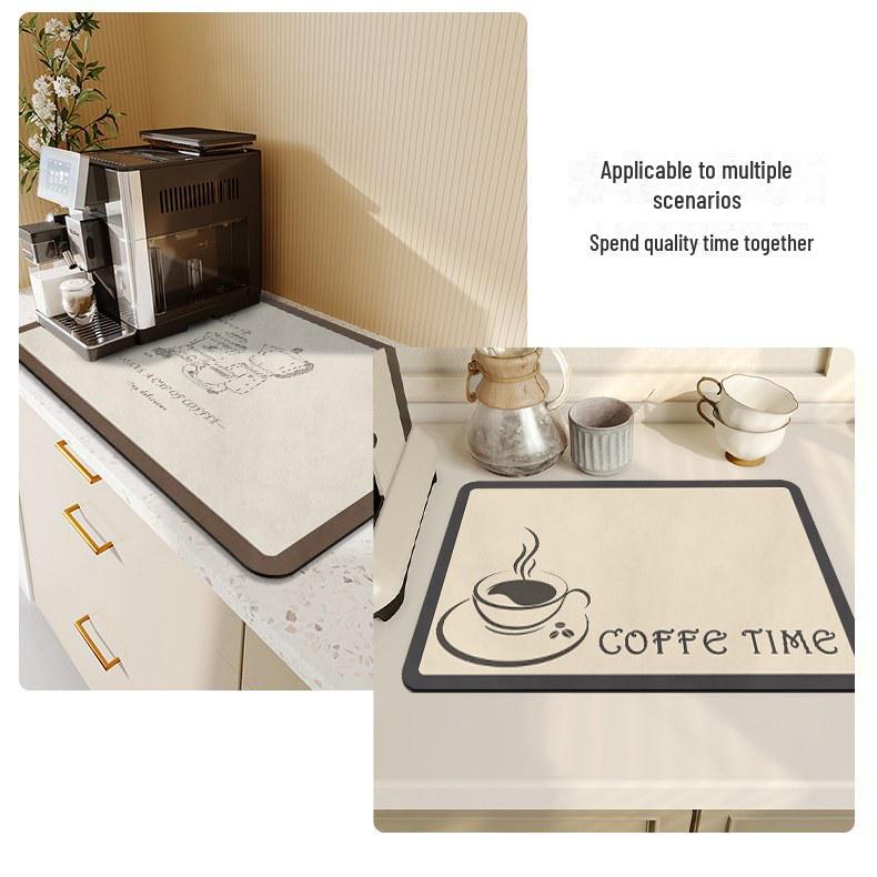 Американский впитывающий кожаный быстросохнущий коврик для кофемашины