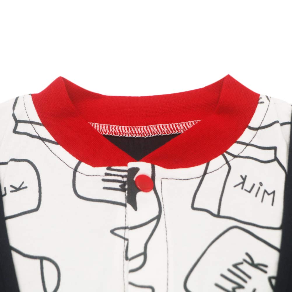 Бейсбол Зима Осень Длинный Рукав Детская Одежда Новорожденные Нижнее Белье Ромпер Комбинезон Детская Одежда Открытый Перед Детский Ромпер Комбинезон 02 B [GORBAST] Мальчиков