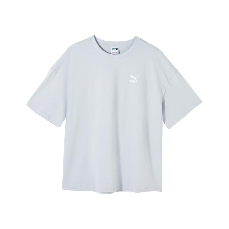 PUMA T Shirt Unisex Platinum Gray 621981-80