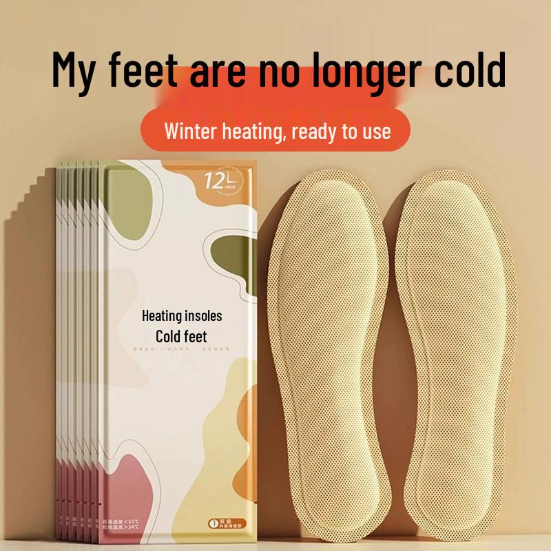 Самонагревающиеся стельки с экстрактом полыни — теплые пластыри для ног для женщин, мужчин и младенцев — 12-часовой обогрев для замерзших ног зимой.