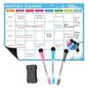 Erasable Magnetic Monthly Planner A3 Message Organizer Simple Whiteboard Calendar  Office