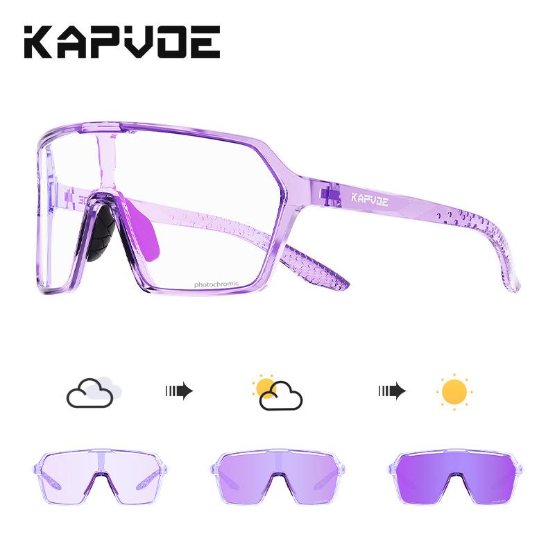 KAPVOE New Design Sport Style Oversized Sunglasses Men Uv400 Photochromic Lens Women Running Outdoor Cycling