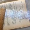 Новый белый органза вышивка цветок тюль кружево ткань воротник аппликация гипюр лента свадебное платье фата DIY шитье украшение