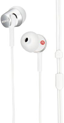 Sony Проводные наушники Белые W MDR-EX155 Внутриканальные, MDR-EX155