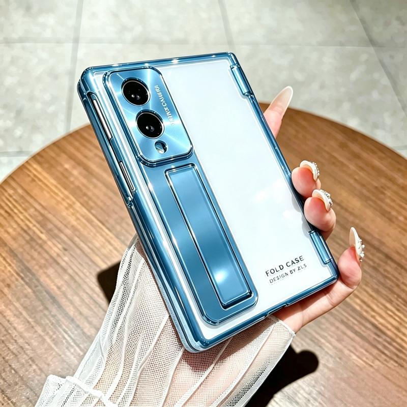 Case for Samsung Galaxy Z Fold8 Ultra Z Fold7 6 W26 360 ° all inclusive Electroplating Transparent Hinge Hard Mobile Phone Cover