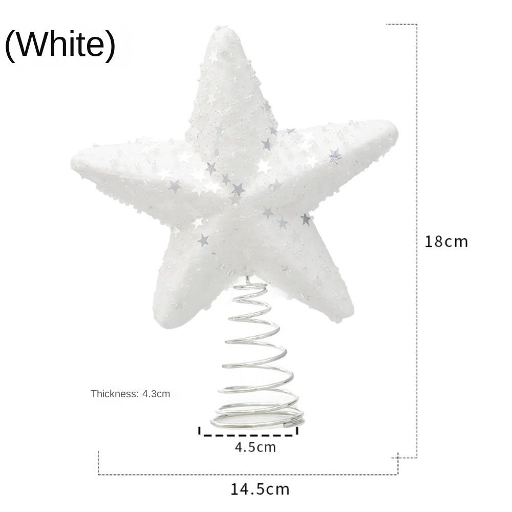 Crafts Christmas Tree Decorations Pentagram Tree Ornaments New Christmas Tree Top Star