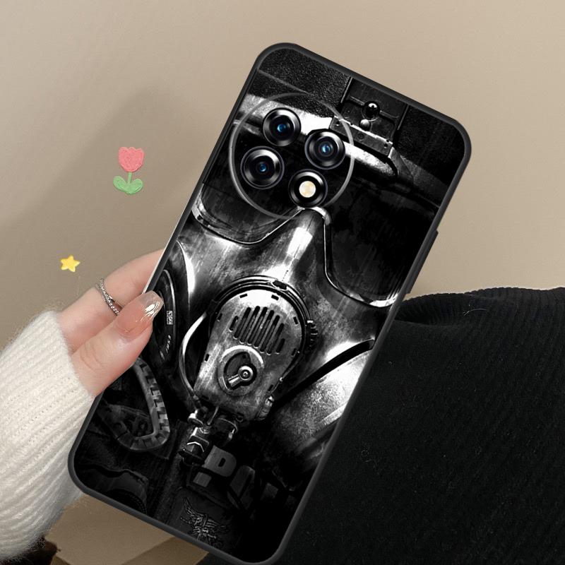 Чехол-маска противогаз с черепом для OnePlus Nord CE 4 2 3 Lite N20 N30 9 10 Pro 8T 9RT 10T 10R 12R 13R 11 12 13