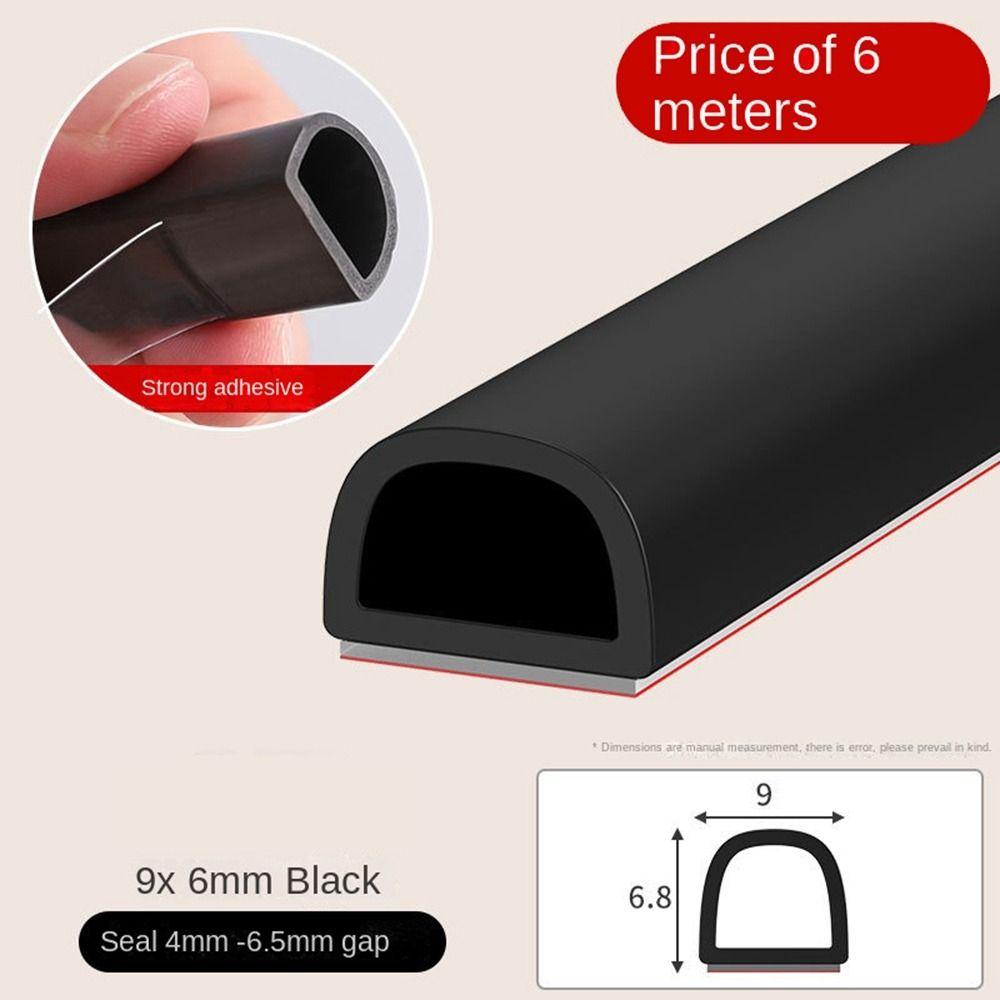 D/E/I Type Weatherstrip 6Meters Window Weather Stripping New Seal Stopper  Door