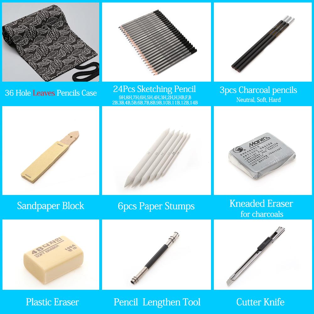 Профессиональный набор для академического рисунка 39 предметов