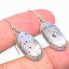 Серьги из натурального дендрита и опала, из чистого серебра 925 пробы, 1,50 дюйма, v9Z24