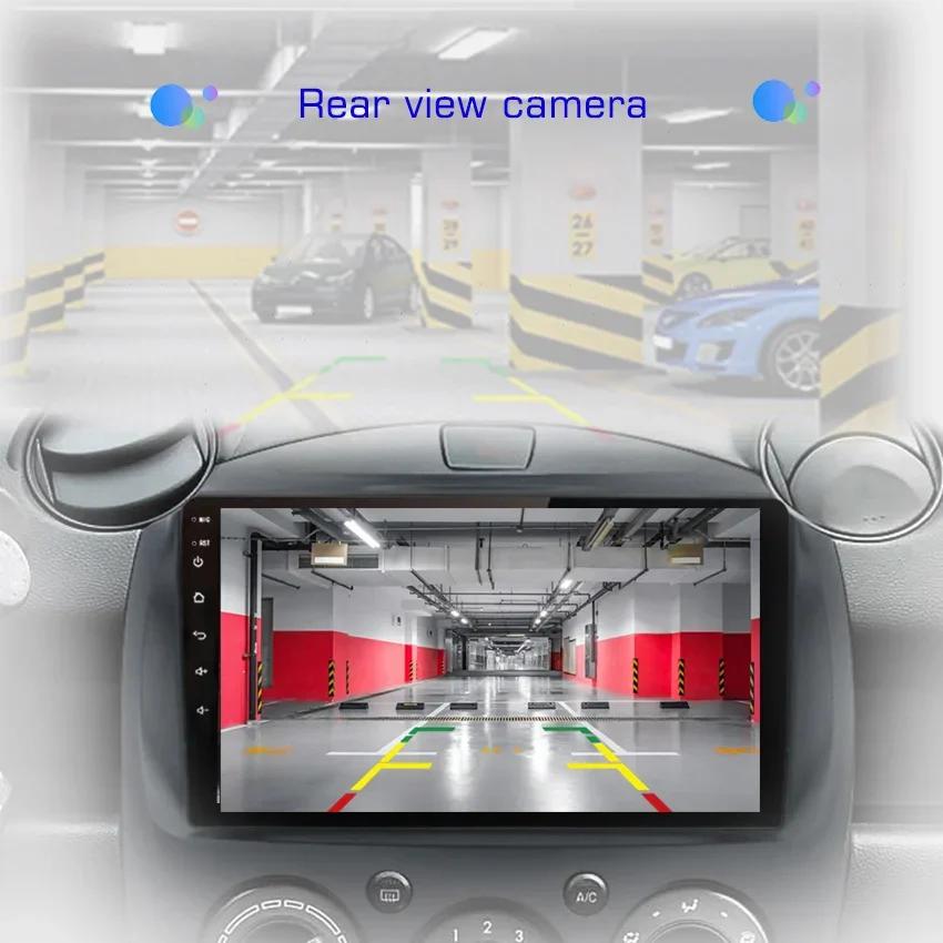 Радио 8 ГБ+128 ГБ Android 13 для Mazda2 Mazda 2 2007 2008 2009 - 2014 Автомагнитола Мультимедийный плеер Carplay Auto GPS Навигация