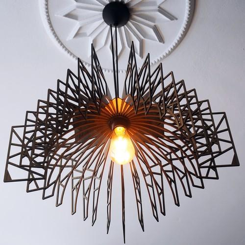 Деревянная люстра, подвеска