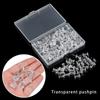 Pcs Reusable Board Thumb Tacks Plastic Push Pins Stationery Supplies Drawing Pins Clear Push Pins