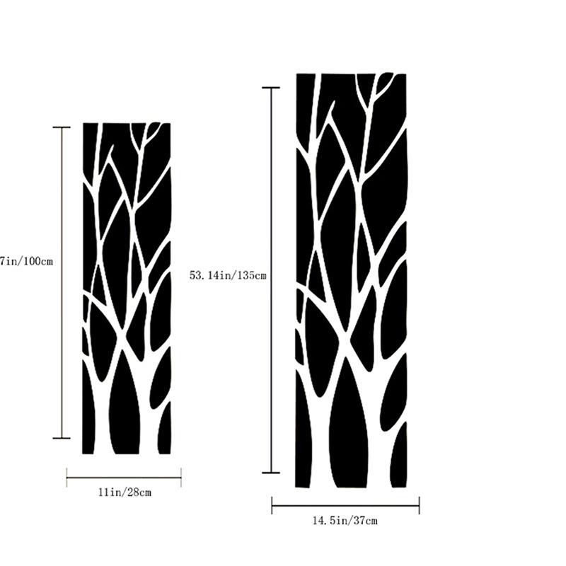 3D акриловая наклейка на стену в виде зеркала «Счастливое дерево» для домашнего декора в гостиной, ресторане, на веранде или в качестве фона перед телевизором.