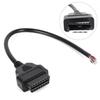 OBD2 Мужской и женский 16-контактный полностью запитанный открытый кабель