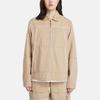 Timberland Solid Color Spliced Collar Long Sleeve Jacket Unisex Jackets Khaki A6BQT-269