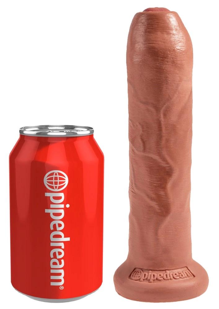 King Cock - Realistic Dildo with Movable Foreskin 18 Dark Skin Color