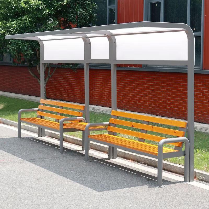 Outdoor Sports Bench with Sunshade Canopy