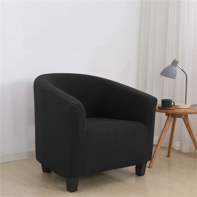 Stretch Sofa Covers Relax Club Sofa Slipcover For Living Room Armchair Cover No Cushion Pink Furniture Protector Ottoman Cover