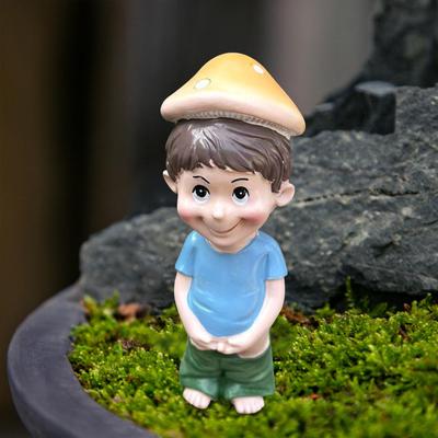 Фигурки из смолы писающий мальчик креативные садовые украшения для комнаты снаружи газона