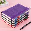 A5 2027 Constellation Pattern Calendar Notebook PU Leather Wear-resistant Schedule Planner Notepad Constellation Cover English