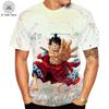One Piece Косплей Луффи Аниме Манга Футболка Футболка Костюмы Нижнее белье Полиэстер
