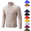 Autumn And Winter New Men'S Thin Retro Simple Solid Color High Collar Bottom Sweater Men'S Interior Wear Outdoor Casual Slim Knitted Sweater