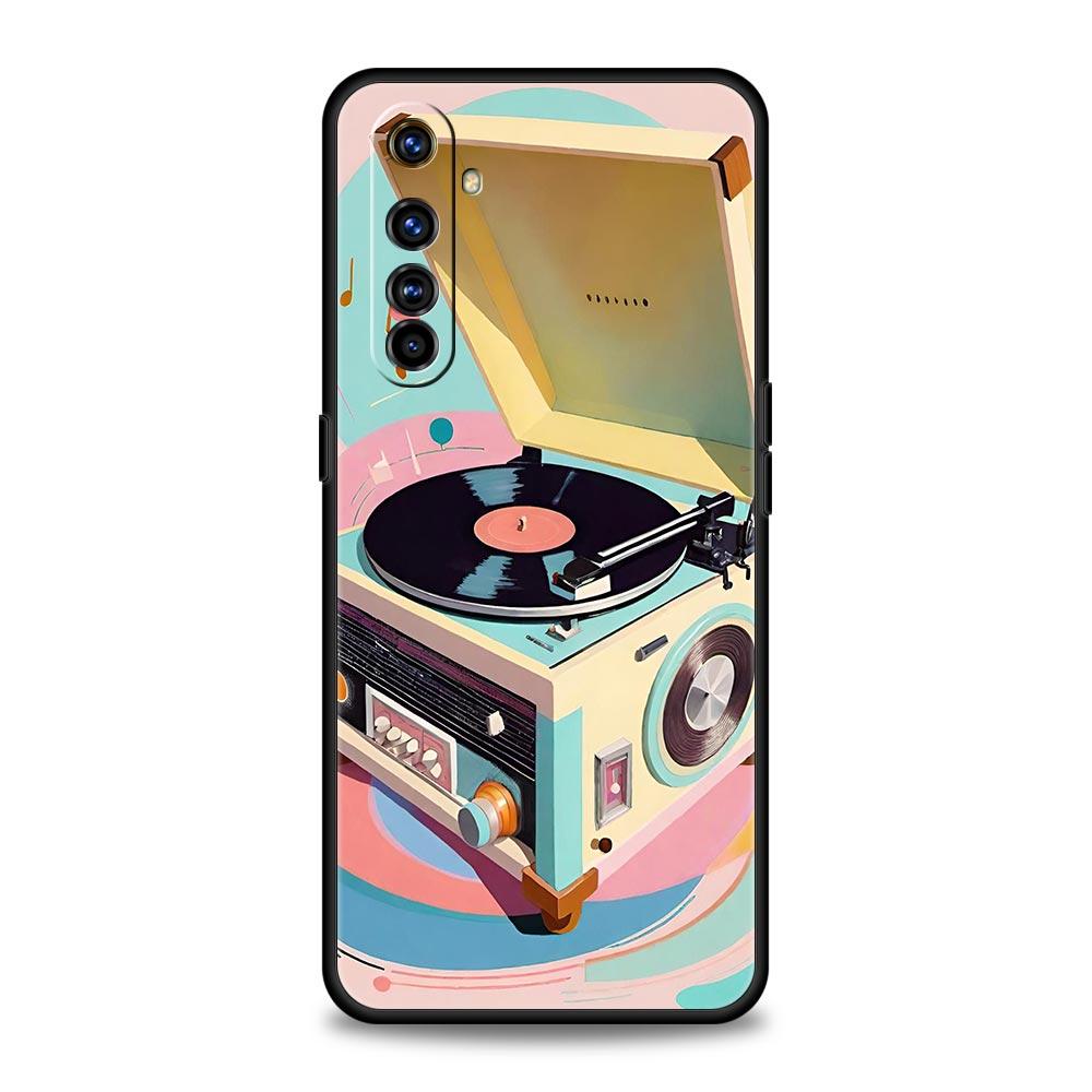Ретро Записывающее Устройство Мягкий ТПУ Для Realme 13 12 11 10 9 Pro Plus GT3 GT2 C21 C25 C35 C53 C55 C67 Pro 5G Чехол Для Телефона Обложка Fundas
