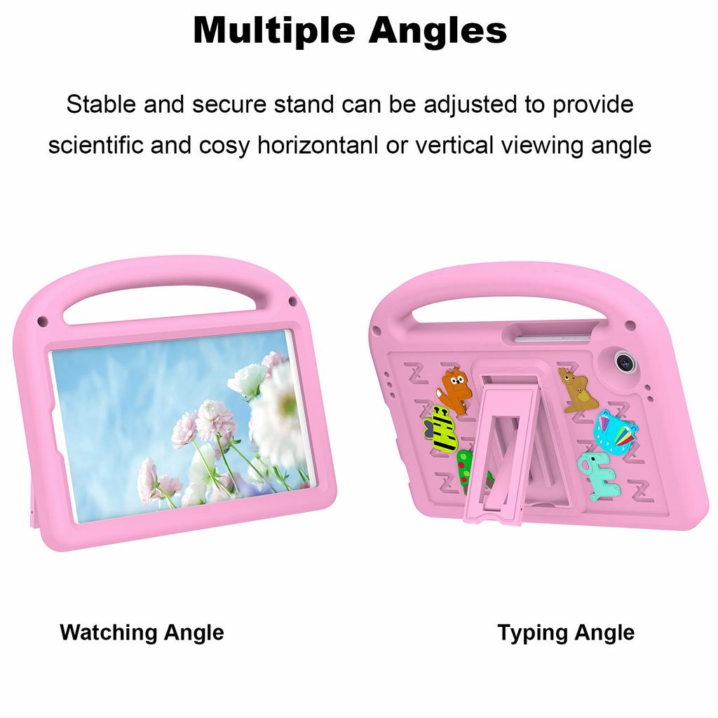 Чехол для Samsung Galaxy Tab A9, мультяшный дизайн, подставка, чехол для планшета из ЭВА+ПК с ремешком