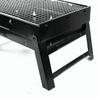 Большой складной портативный черный гриль-барбекю для барбекю на открытом воздухе для пикника на углях для путешествий