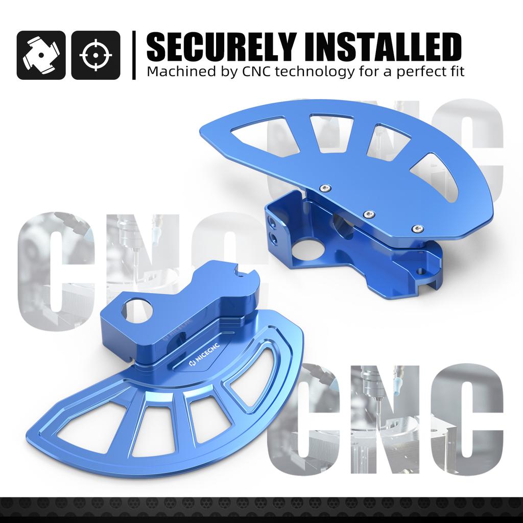 NICECNC Front Rear Brake Disc Guard Protector For Suzuki DRZ400SM DRZ 400SM DRZ400 SM 2005-2024 Aluminum Motorcycle Accessories