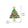 Set with Diamonds Colorful Christmas Pins Enamel Brooch Pin Gifts Christmas Tree Brooches