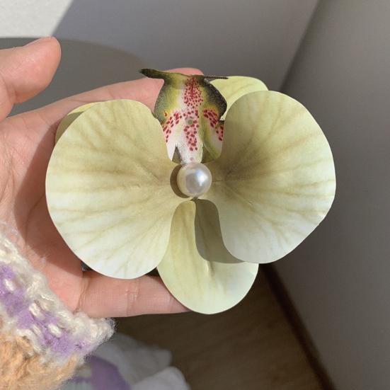 Женская заколка для волос 3D Цветочный декор с сильным захватом и заколкой для волос Фотосессия