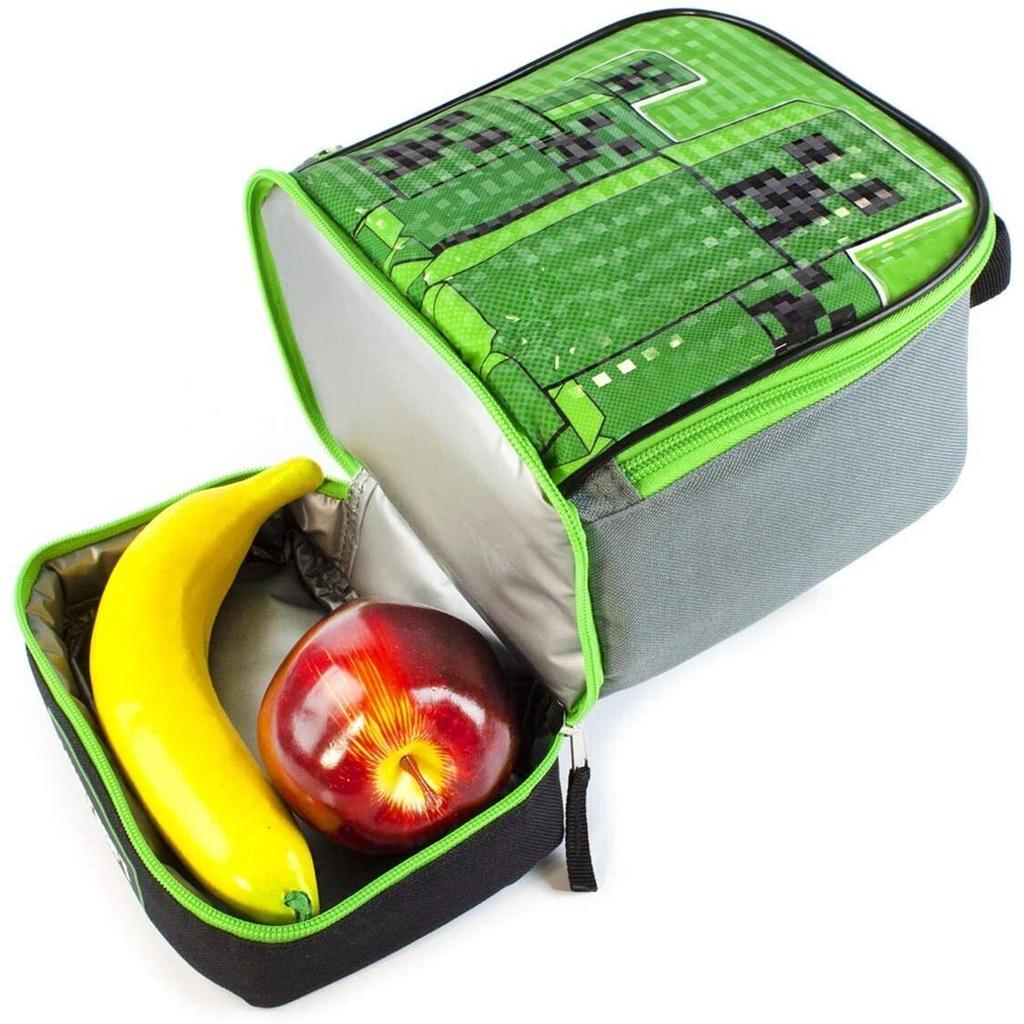 Minecraft Детская/детская сумка для обеда Double Creeper