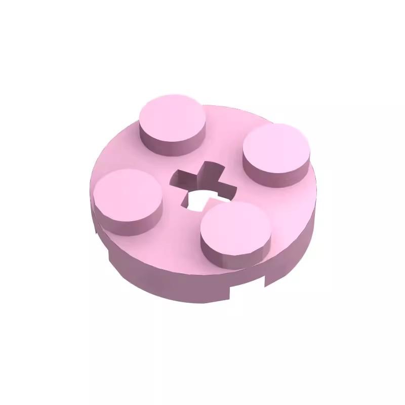 100 шт. Конструктор DIY, размер совместим с 2x2 круглым блоком 4032, пластиковые игрушки для детей