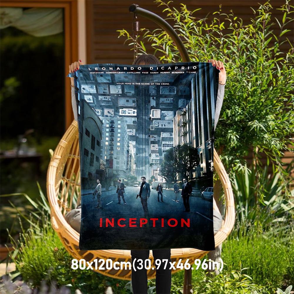 1pc Leonardo DiCaprio, Inception Outdoor Flannel Blanket Soft Plush Decor for Picnics, camping,Bedroom, Playroom, or Lunch Break, Perfect Gift