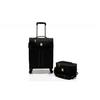Soft Cabin Suitcase Set + "Ultra Light" Vanity Case - Lys Paris 2102/2 - Black