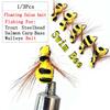 1/3Pcs Artificial Floating False Bee Lure Bait Fishing For Trout/Bass Flies Fishing Lure Bait