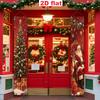 2pcs Christmas & Chinese New Year Santa Claus Door Couplet