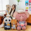 Cute Baking Elephant Plush Toy Bear Koala Wearing Chef Hat Doll Doll Children's Gift