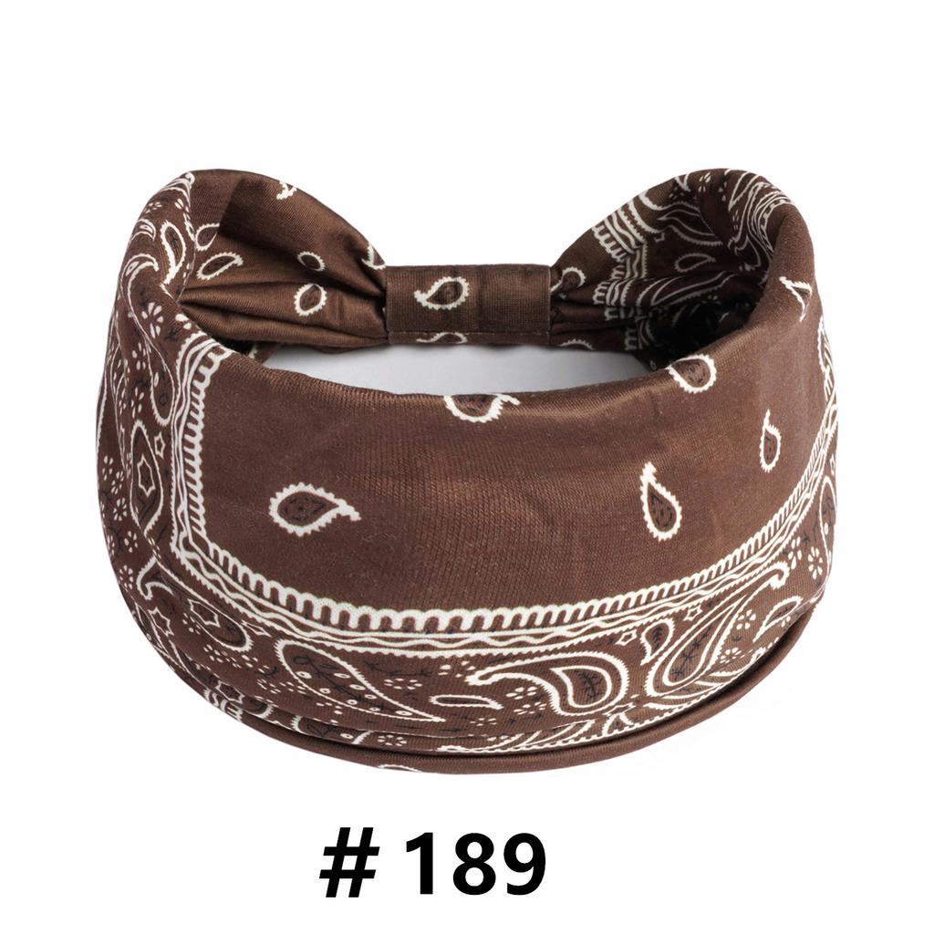 Boho Headbands Wide Knot Hair Scarf Floral Printed Hairband Elastic Turban Headwrap Stretch Head Bands Bandana Fashion Hair Accessories for Women