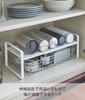 Yamazaki 5399 Extendable Storage 2 x D20cm x Storage Shelf Rack, Tiers, White, Approx. W27-45cm H15.2cm, Tower, Space-Saving