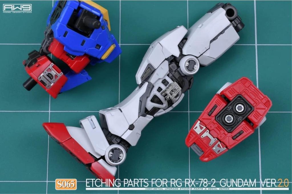 RG Gundam Detail Up for Modification High Quality Metal Parts Water Transfer Decal Included 1/144 RX-78-2 Ver.2.0
