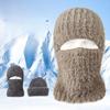 Men's Hat Winter Warmth Neck Protection Knitted Hat with Toe Cap Scarf Mask One-piece Winter Cycling Windproof Warm Hat